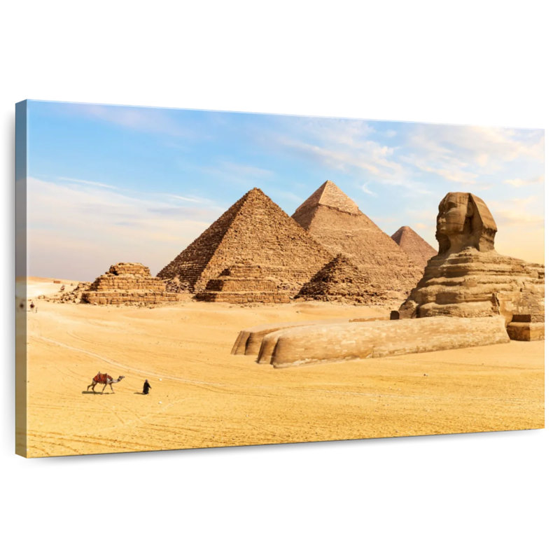 Great Pyramids And Sphinx, 24" H x 36" W