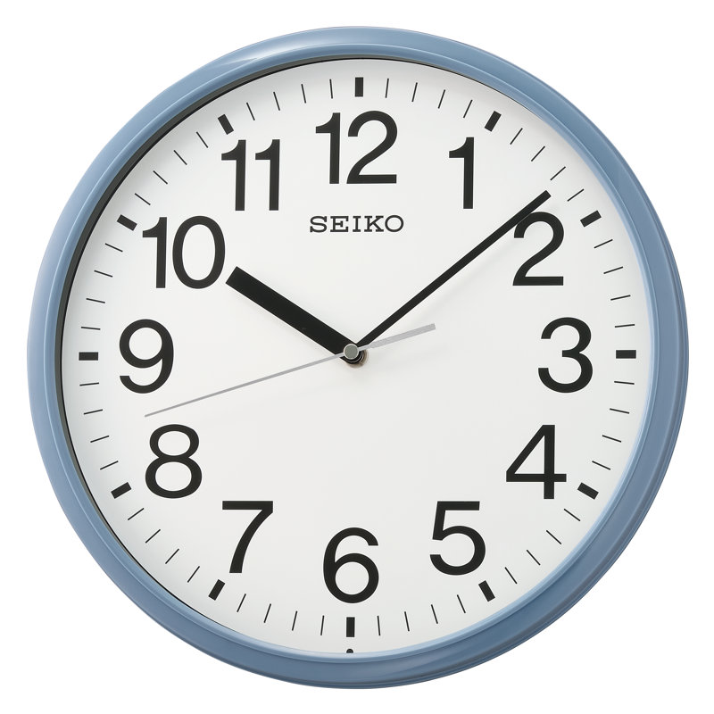 QXA756LLH Wall Clock, Blue, Blue