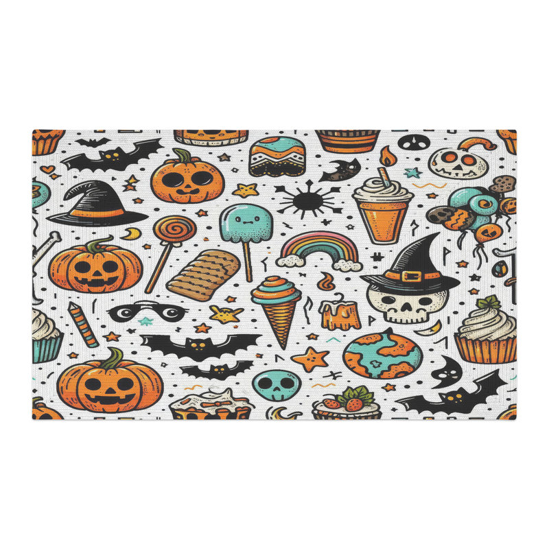Tapis tressé Happy Spooks, Rectangulaire 3 pi x 5 pi