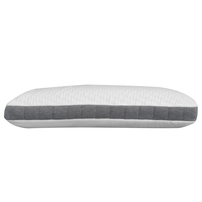 Oreiller en mousse viscoélastique gel et bambou, Oreiller pour lit très grand : 6 po x 32 po