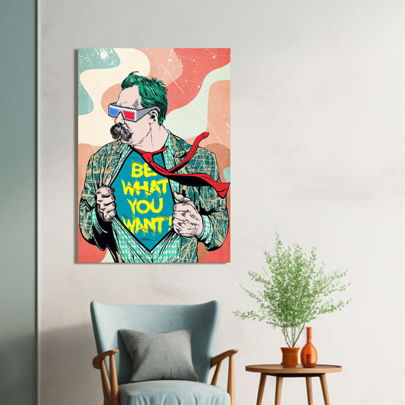 Friederich: Be What You Want by Matt Spencer - Wrapped Canvas Print, 80cm H x 60cm W