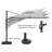 11FT Square Cantilever Patio Umbrella(Without Umbrella Base)-114653871