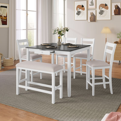6 - Person Pedestal Dining Set