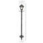 Gama Sonic Baytown II Solar Lamp Post with EZ Anchor - Black Finish