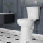 Toilette ronde traditionnelle surdimensionnée de 1,28 gallon par minute avec siège puissant (siège inclus)