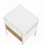 Table de bout en rotin 15,75 po, table de chevet