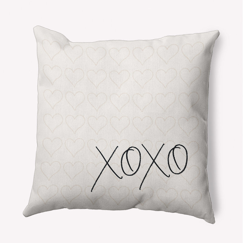 Housse et insert de coussin carré en polyester , Noir / blanc, 26 po x 26 po