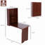 Bureau mural, bureau convertible escamotable, bureau d'ordinateur multifonctionnel avec tablettes pour bureau à domicile