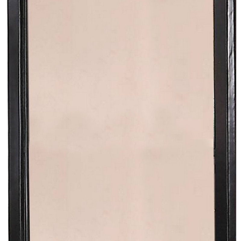 Miroir biseauté pour commode, 36 po x 32 po, Noir