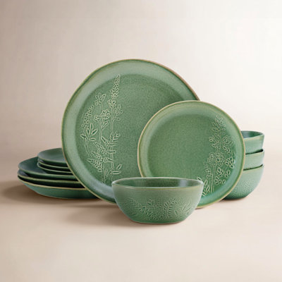 Stoneware Dinnerware Set - Service for 4