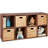 8-Cube Bookshelf, 13.5In Display Storage System, Organizer W/ Removable Back Panels - Sage-396377877-396377856