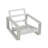 La Plata Outdoor And Indoor Aluminum Lounge Chair, Frame With Cushion, Set Of 2-150223487
