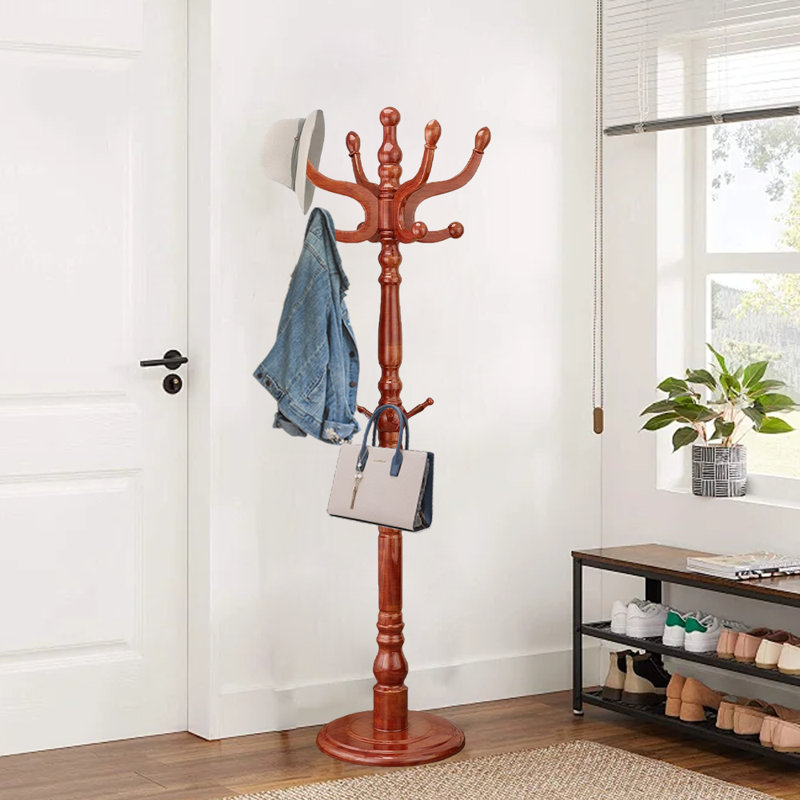 Coat Rack Freestanding, Light Brown