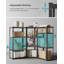 Aly 80cm W Metal Height -Adjustable Shelving Unit-28213589-9244188