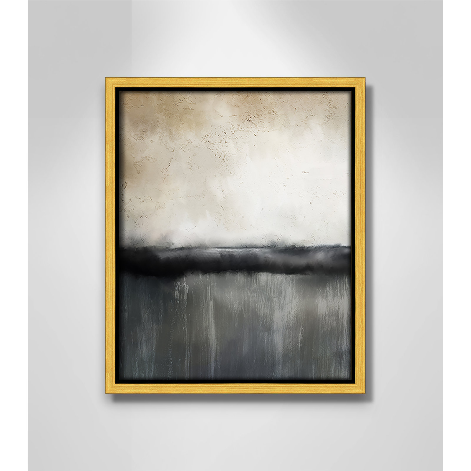 Sunset by Kimberly Allen Print, Picture Framed Canvas, 11.5" H x 9.5" W, Gold