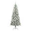 Artificial Hinged Christmas Tree Green and white-245693745