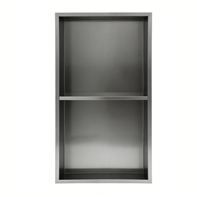Topcraft 13“ X 25” Stainless Steel Shower Niche With Double Shelves