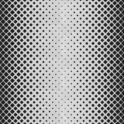 Tapis noir à motifs géométriques