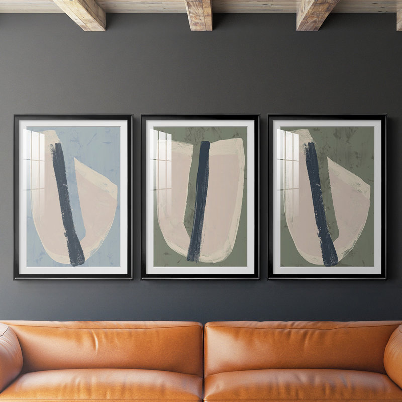 «Paper Slice II», reproduction encadrée de qualité supérieure - prête à être accrochée, Cadre noir