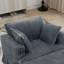  Chaise longue surdimensionnée en velours côtelé avec repose-pieds-104849595