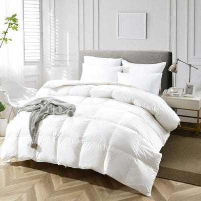 All Season Goose Feather and Down Duvet insert Cotton Shell Comforter