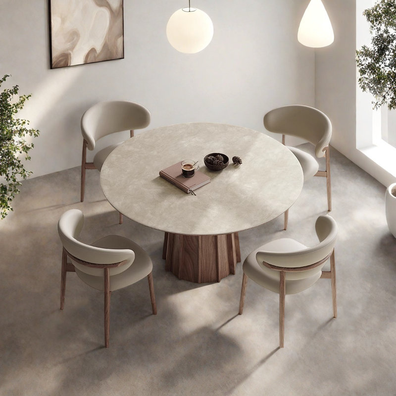 Table de salle à manger French Vintage, H 29,5 po x L 47,2 po x l 47,2 po