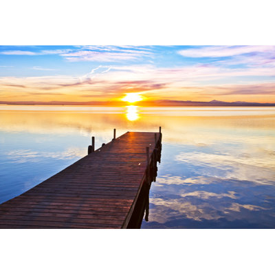 The Colorful Sunset by Kesipun - Wrapped Canvas Print