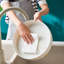 Round desktop storage tray
