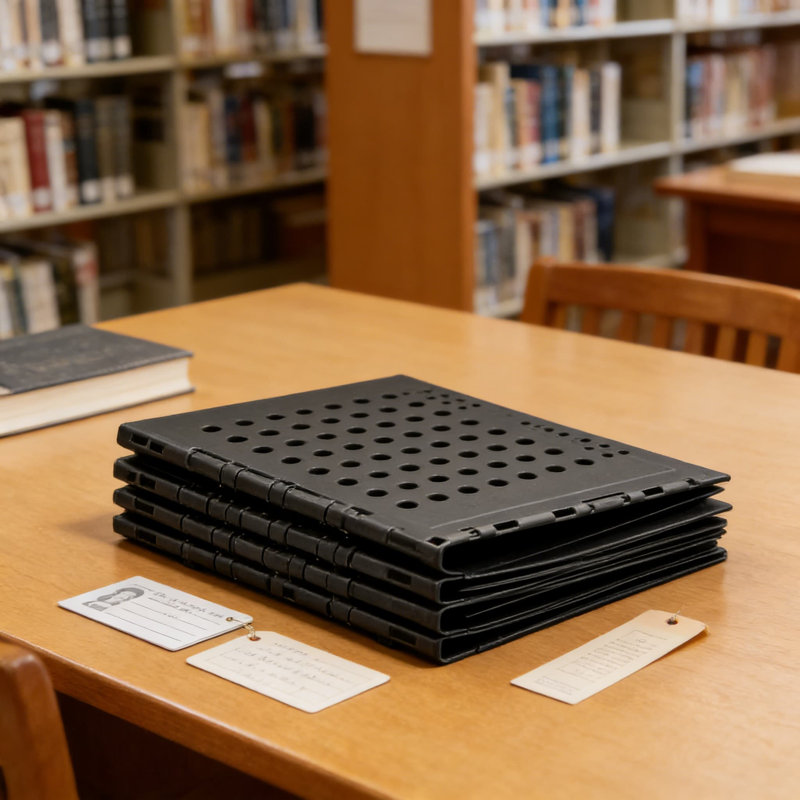 Porte-classeur pliable avec 4 compartiments réglables, organisateur de bureau robuste pour le bureau, l'école et la maison