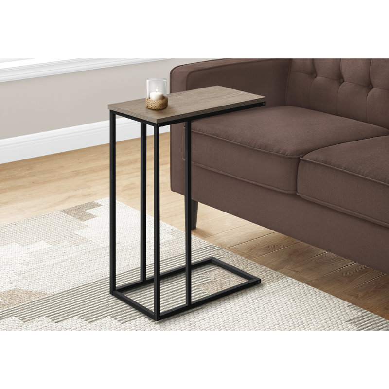 Table pour salle familiale - stratifié brun, collation robuste en métal noir en métal de style moderne, plusieurs pièces