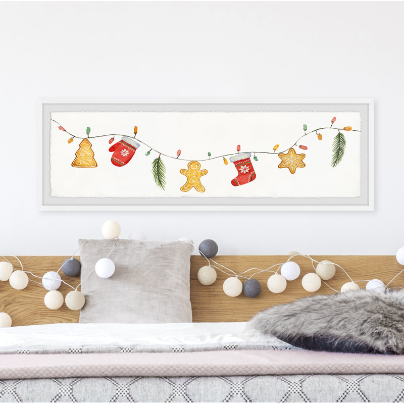 Crafty Christmas Décor - Single Picture Frame Panoramic Painting, 25cm H x 76cm W x 3.81cm D