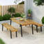 1 table à manger + 2 bancs à manger