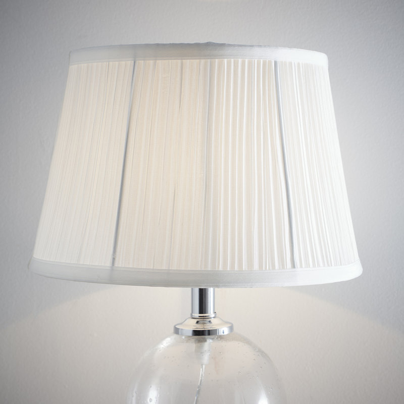 Faux Fur Empire Lamp Shade ( Uno ), 18cm H x 25cm W x 25cm D, White