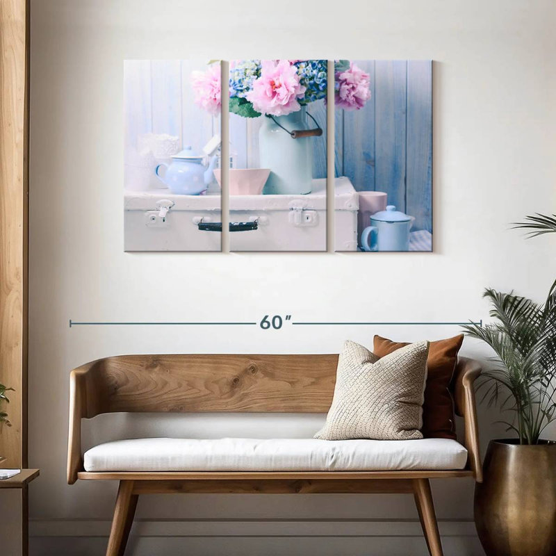 Fleurs de thé Harnek, H 28 po x l 45 po