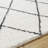 Cassundra Rectangle Geometric Machine Woven Polyester Area Rug in Charcoal/White-1953853430