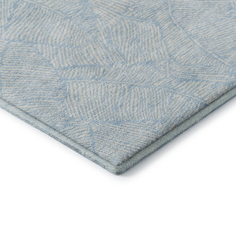 Tapis de qualité supérieure lavable à la machine Prisco Sky, Rectangle 9 pi x 12 pi