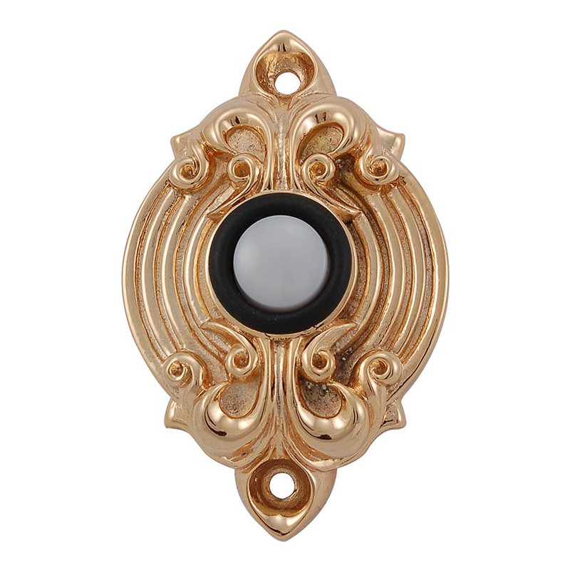 Sforza Push Button, Polished Gold