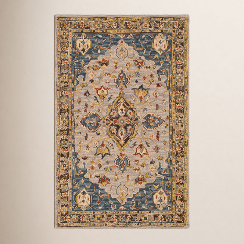 Alford Wool Oriental Indoor Rug, Rectangle 8' x 10'
