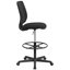 Sinda Mid-Back Mesh Drafting Chair with Fabric Seat and Adjustable Foot Ring