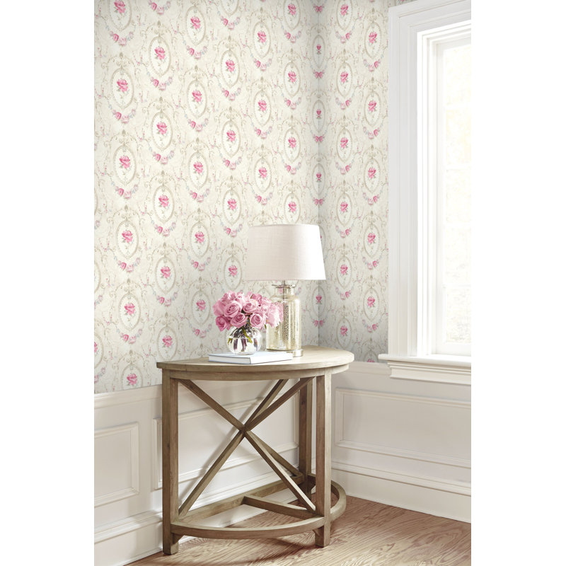 Médaillon, Crème / rose
