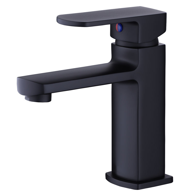 Robinet pour salle de bain Derengge, Noir mat