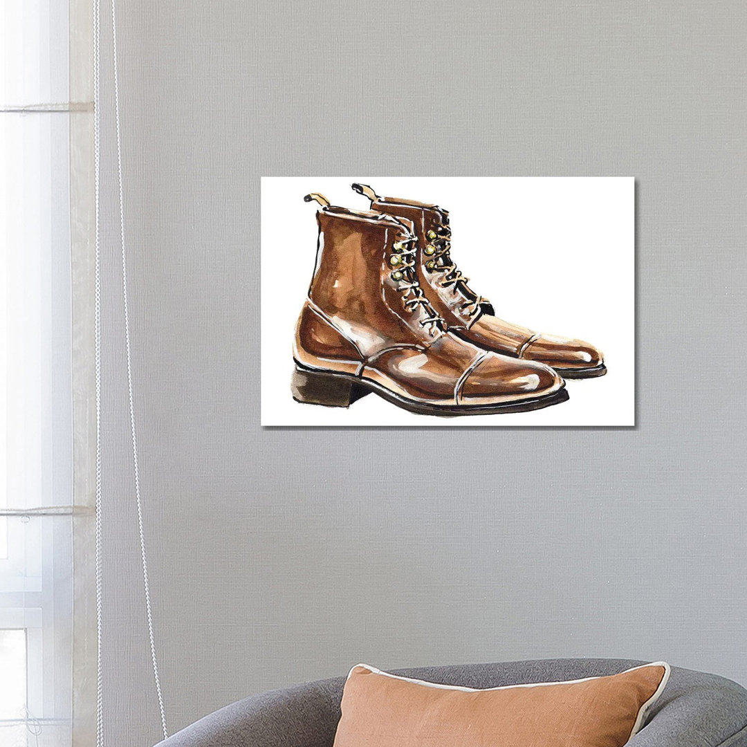 Benny Patina Espresso von Sunflowerman - Gallery-Wrapped Canvas Giclée on Canvas