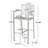 Outdoor 29.50" Barstools With Rust-Proof Aluminum Frame, Set Of 2, Silver