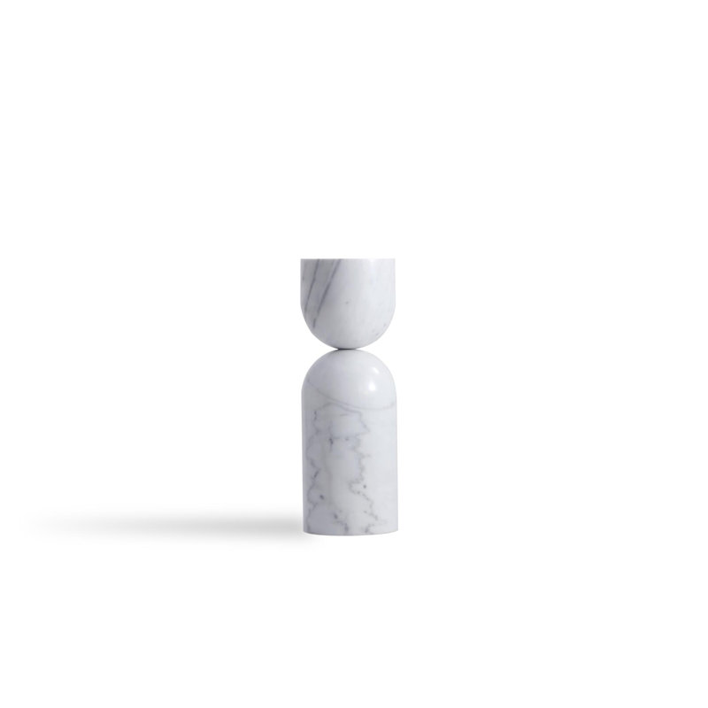Table de bout haute Apothecary, Blanc / Blanc
