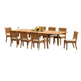 Atnas Outdoor 11 - Piece Teak Dining Set