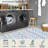 Tribal Striped Moroccan Washable Area Rug - Low Pile Modern Geometric Design for Living Room, Bedroom or Dining room-786907996-788565915