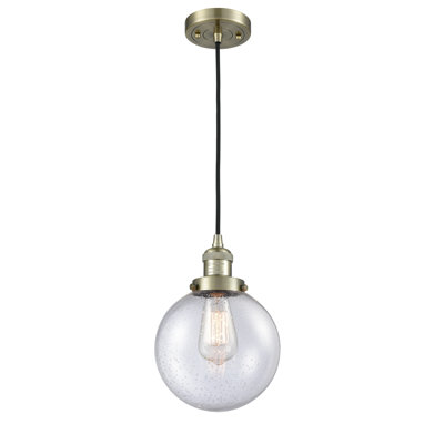 Luminaire suspendu sphère 1 lumière Clementina