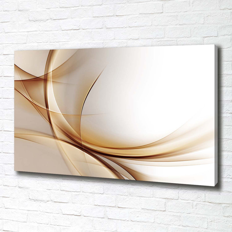 Waves Abstraction - Wrapped Canvas Print