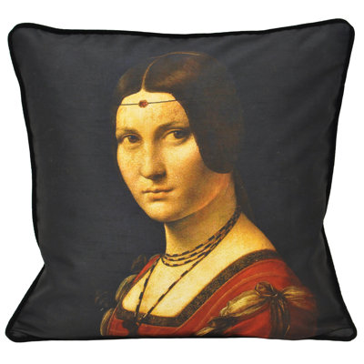 Leonardo Abstract Square Pillow Cover