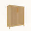 Armoire de rangement 42 places en bambou à grande capacité 42
